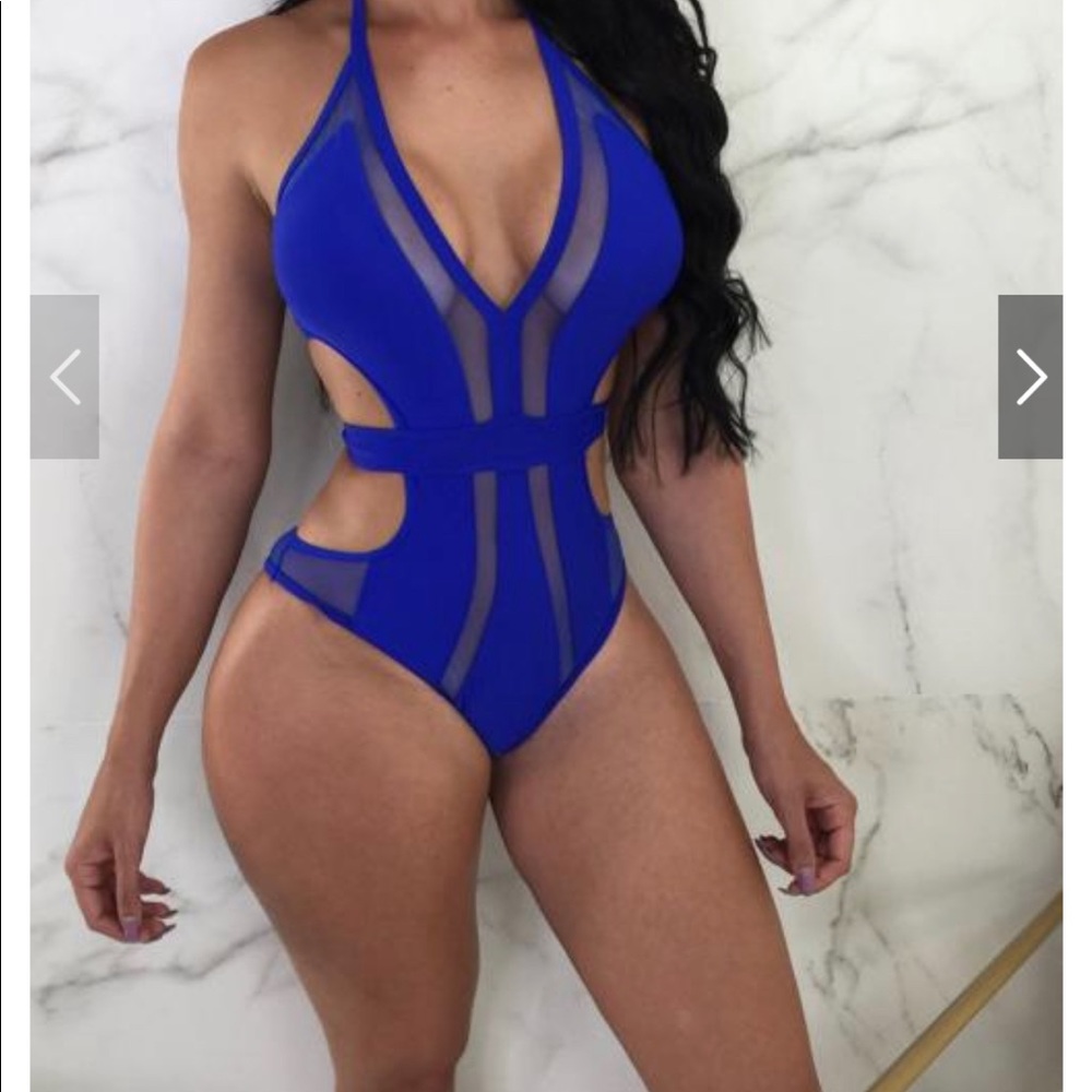 One piece bathing swimsuit size large brand new